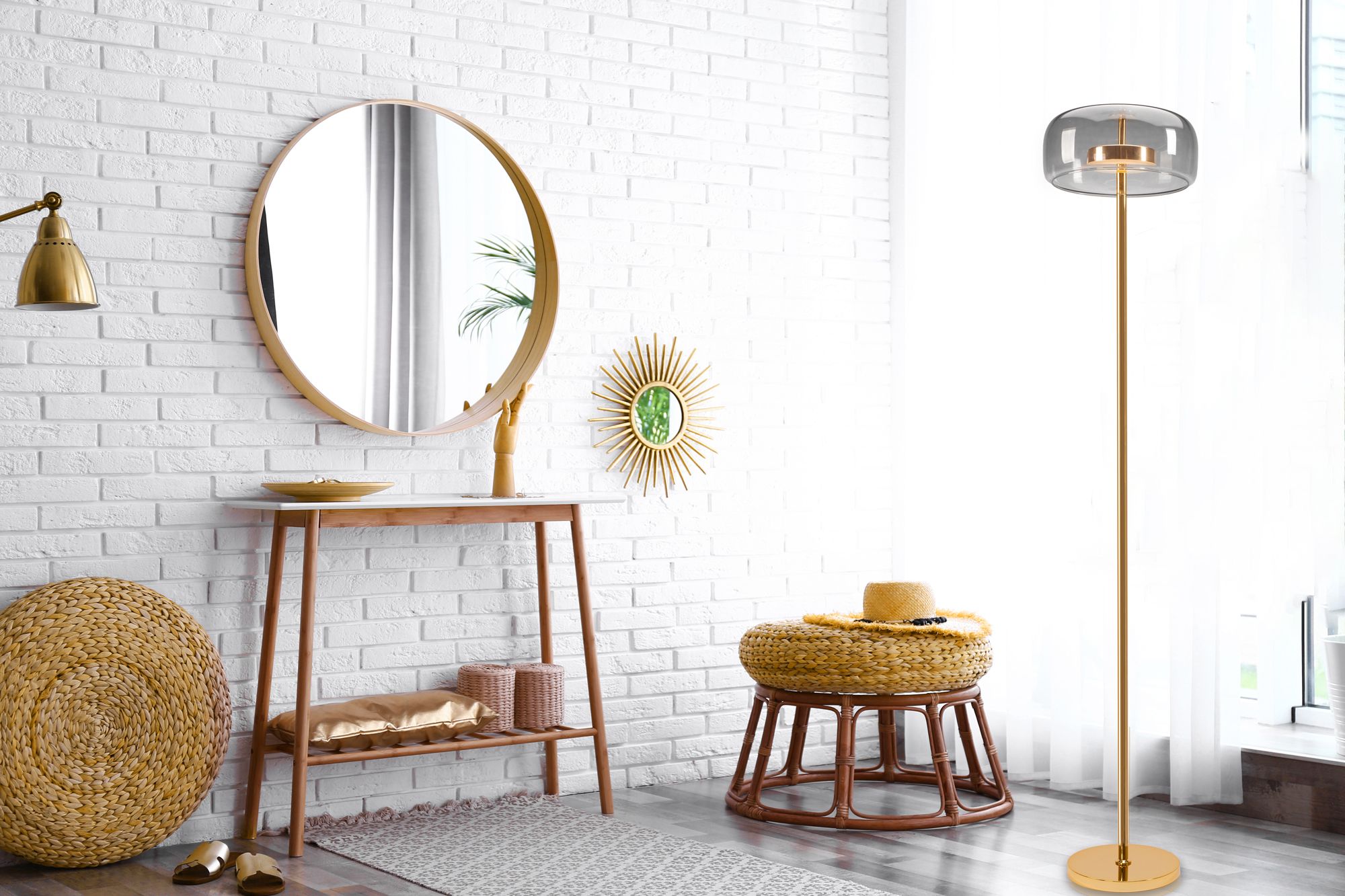 Lampada Da Terra A Led APP749-1F Oro