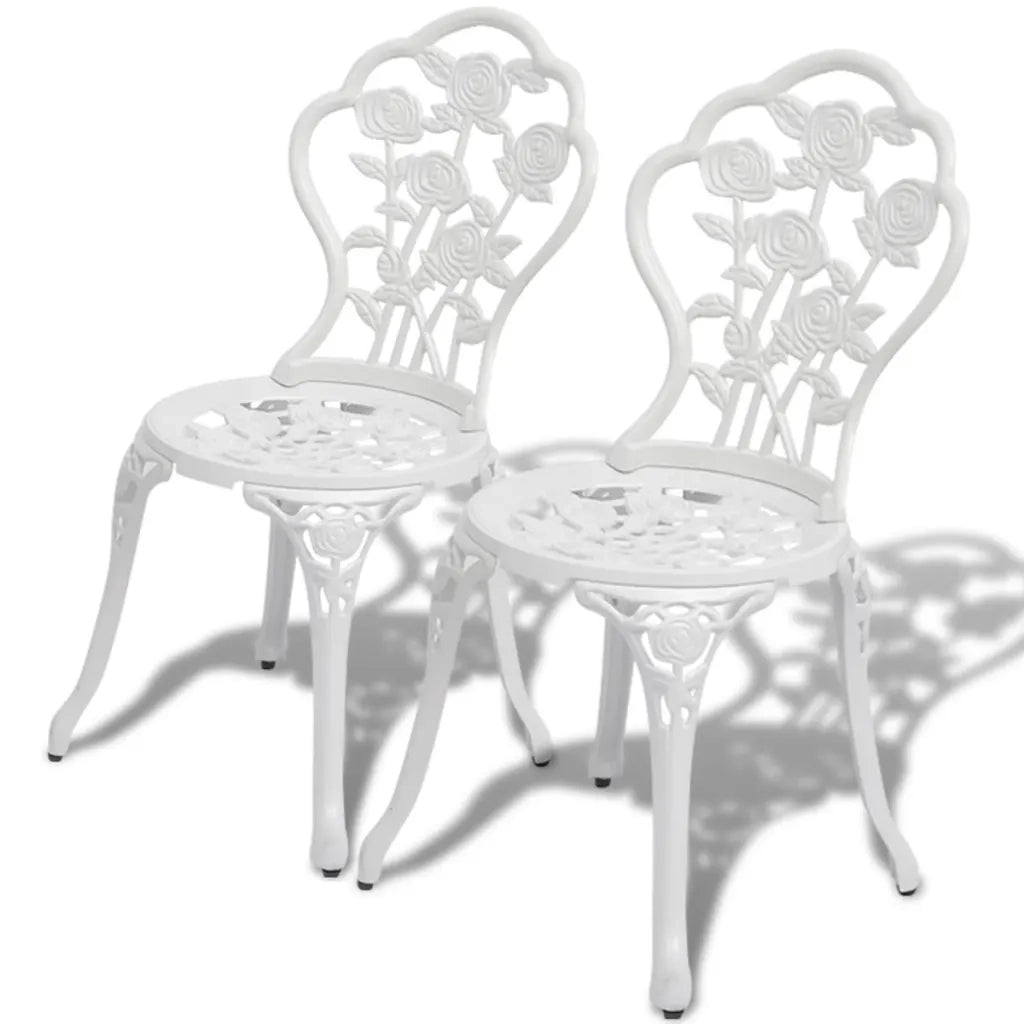 Set da Bistrot 3 pz in Alluminio Pressofuso Bianco 42165