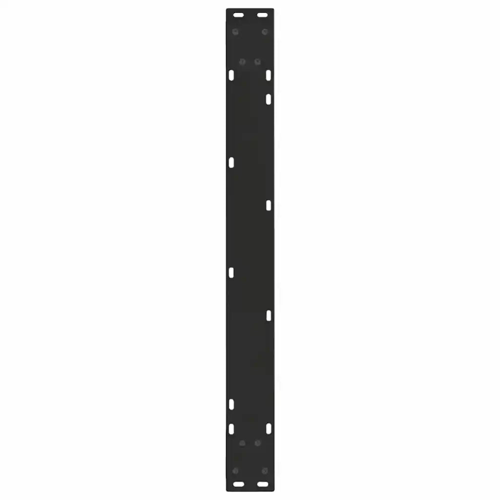 Gambe per tavolo da pranzo a forma di V 2 pz nere 90x(72-73,3) cm in acciaio 4012652