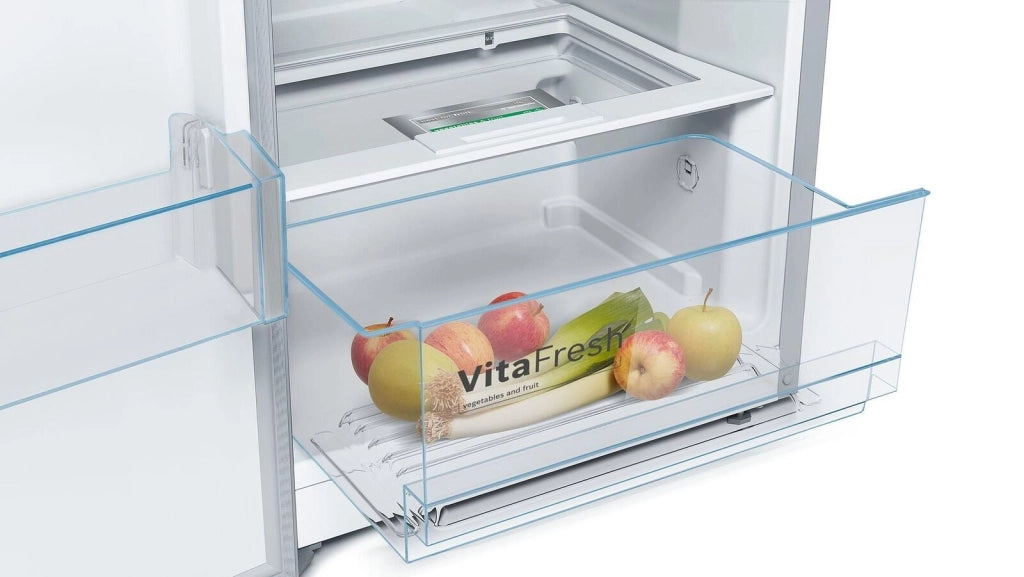 Bosch KSV36VLEP Serie 4 - Frigorifero Mono Splitporta 346 L, 186 cm, Classe E, 39 dB, VitaFresh, Acciaio inox