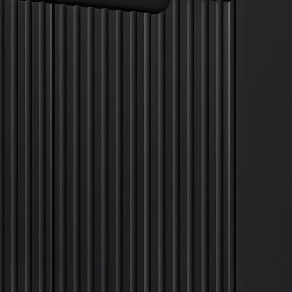 Mobile lavabo da bagno con 1 anta 30 x 60 x 40 cm scanalato effetto rovere/nero 03_0009944