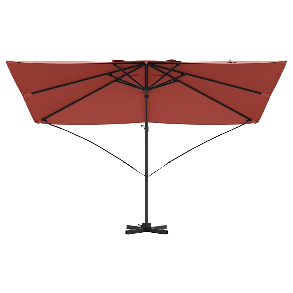 Ombrellone Terracotta 351 x 250 x 260 cm Poliestere e Alluminio 42003350