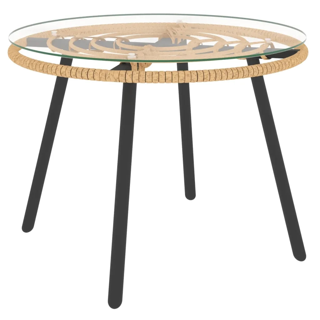 Set Salotto da Giardino 3pz | Set di Mobili da Esterno con Cuscini Grigio Scuro Polyrattan