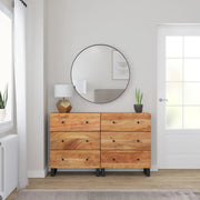 Credenze 2pz 60x33x75 cm in Legno Massello di Acacia 3143636