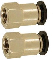 Connettore pneumatico femmina 6mm per G1/4" - Fitting di connessione rapida per tubi di aria, pacchetto da 2.