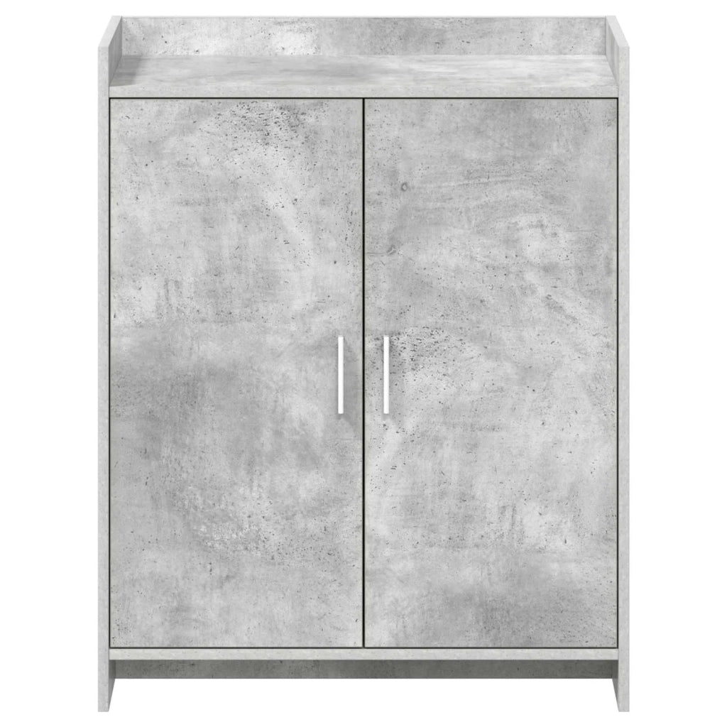 Mobile per scarpe con porta Grigio Cemento 73,5 x 36 x 92 cm 8011310