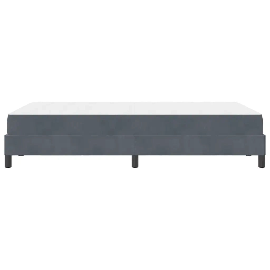 Letto a molle con materasso Grigio scuro 120 x 220 cm Tessuto 3398786
