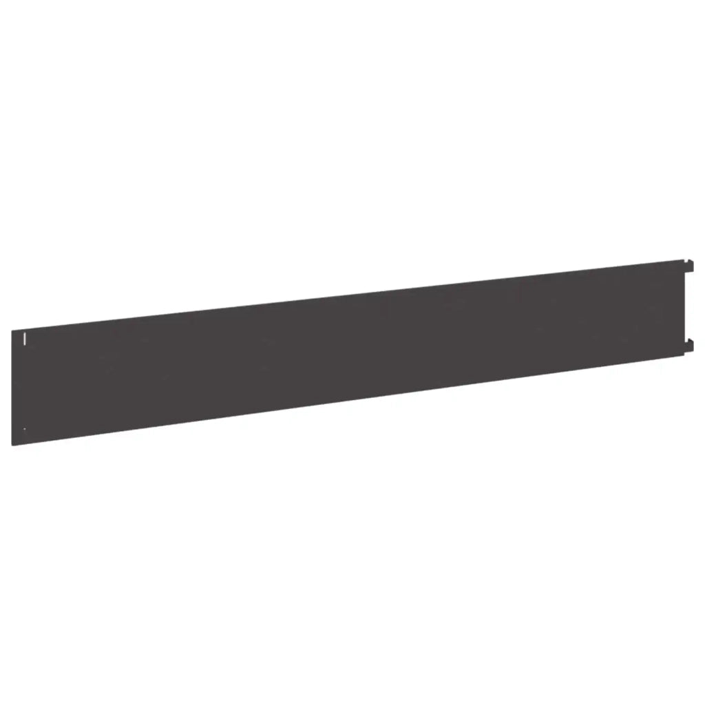 Bordura per Prato 30 pcs 102 x 15 x 4 cm Acciaio Nero 8008765