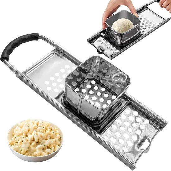 Raspatore di acciaio inox, raspatore di acciaio inox per cucina, raspatore di acciaio inox con manico 

Modello: 12345
Material: Acciaio inossidabile 18/8
Dimensioni: 20 x 5 cm
Peso: 0,5 kg