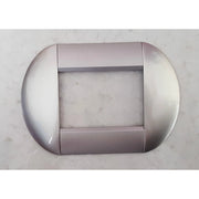 Trade Shop - Placca Placche Placchette Compatibili Living International Light Bombate Bticino - Cromo Satinato -3 Fori     -