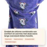 Pantaloni da fatica extra lunghi oversized con copertura in pile - soffice e impenetrabile - facile da indossare e comodo