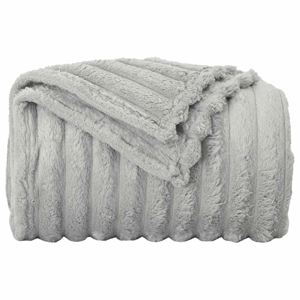 Coperte da Pile 6 pcs Grigio 150 x 130 cm Panno 42016877