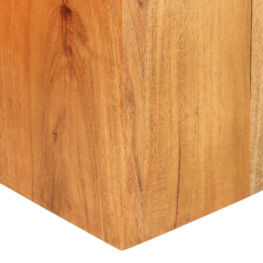 Tavolini Laterali 2 pz in Legno Massello di Acacia cod mxl 66343