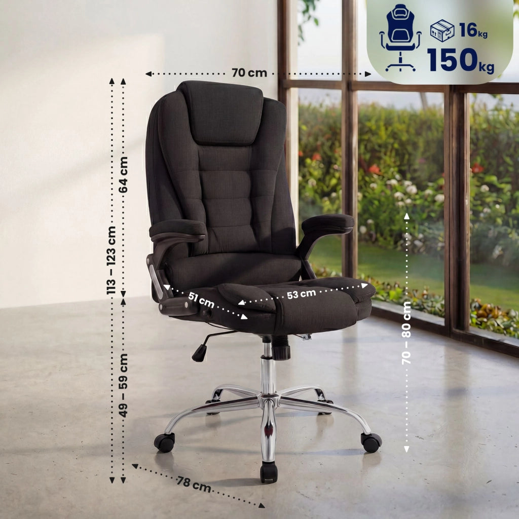 Sedia da ufficio in tessuto Thor 6