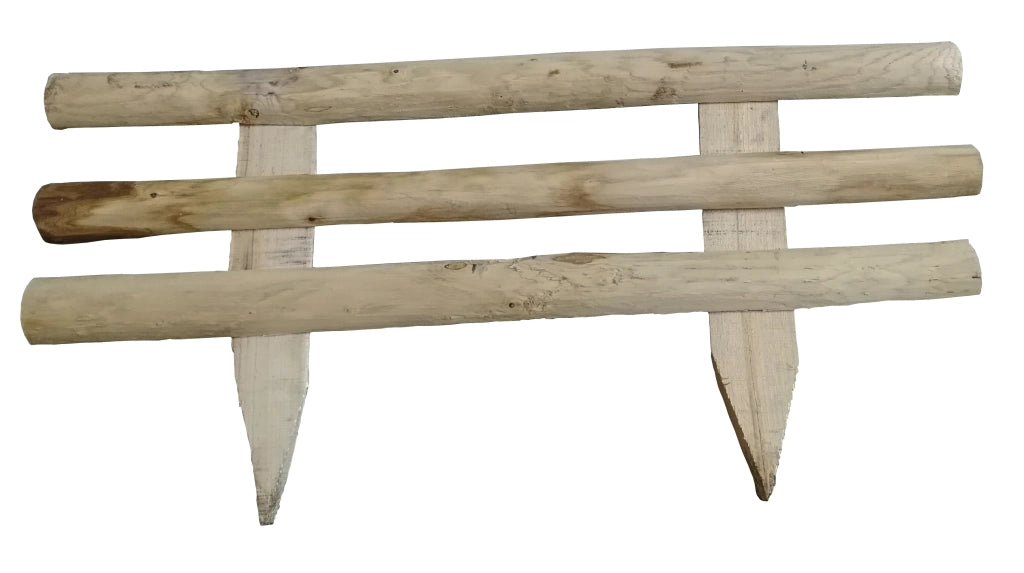 Confezione 2 Pz Mini Recinzione Circe Dim. 100Xh30/50 Cm In Legno Di Castagno