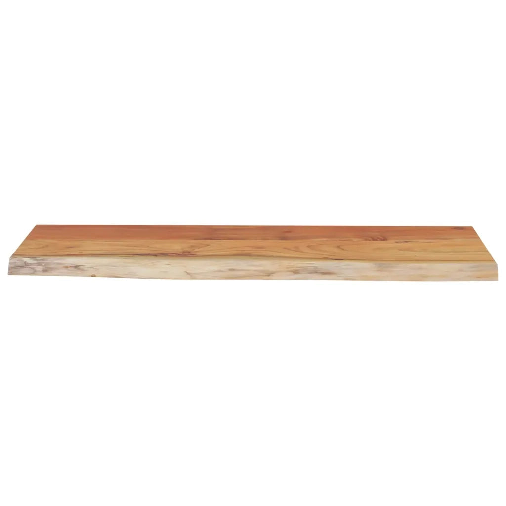 Mensola a Muro 70x30x3,8cm Rettangolare Legno Acacia Bordi Vivi 370285