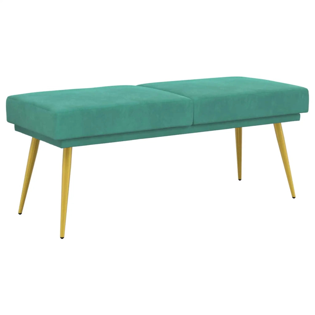 Panchina a doppio strato Turchese 120 x 45 x 46 cm Velluto 42038595