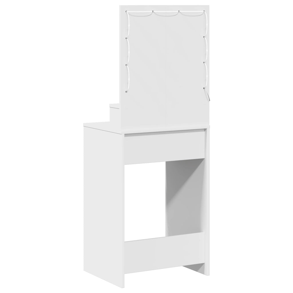 Toeletta  con luci LED Bianca 50x41x135 cm