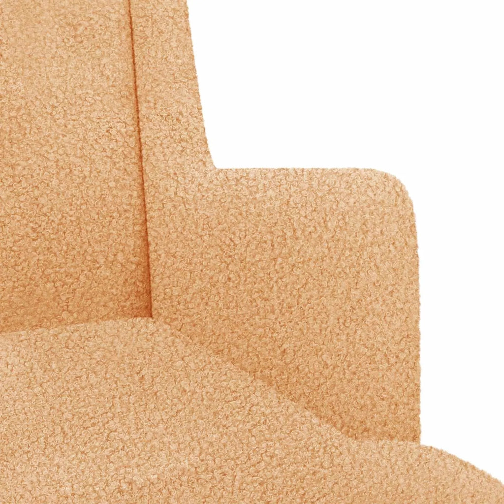 Sedia a dondolo Beige 62 x 80 x 85 cm Bouclé