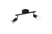 Spot soffitto barra PARIS nero metallo 2xGU10 RL R80912032