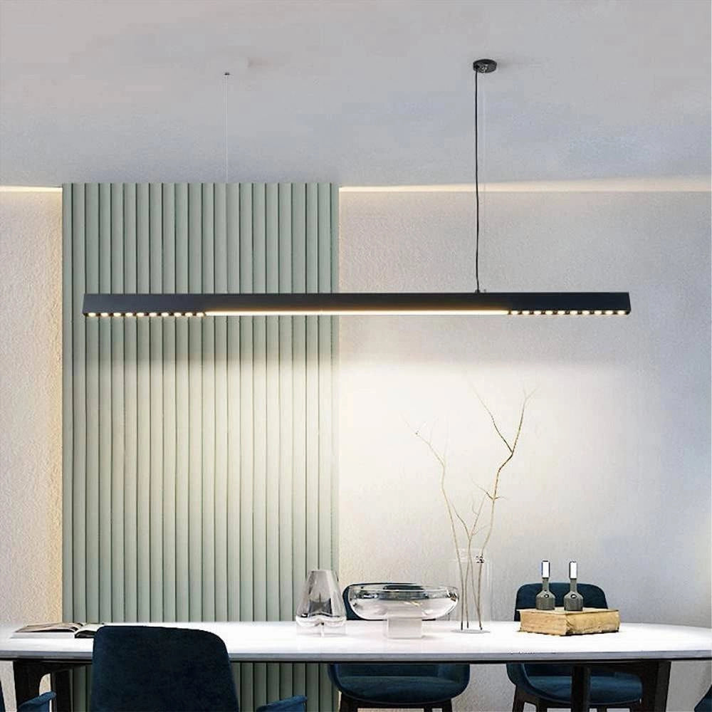 Trade Shop - Lampadario A Sospensione Lineare A Led 42 W Lampada Da Soffitto Minimal A70-n3c -
