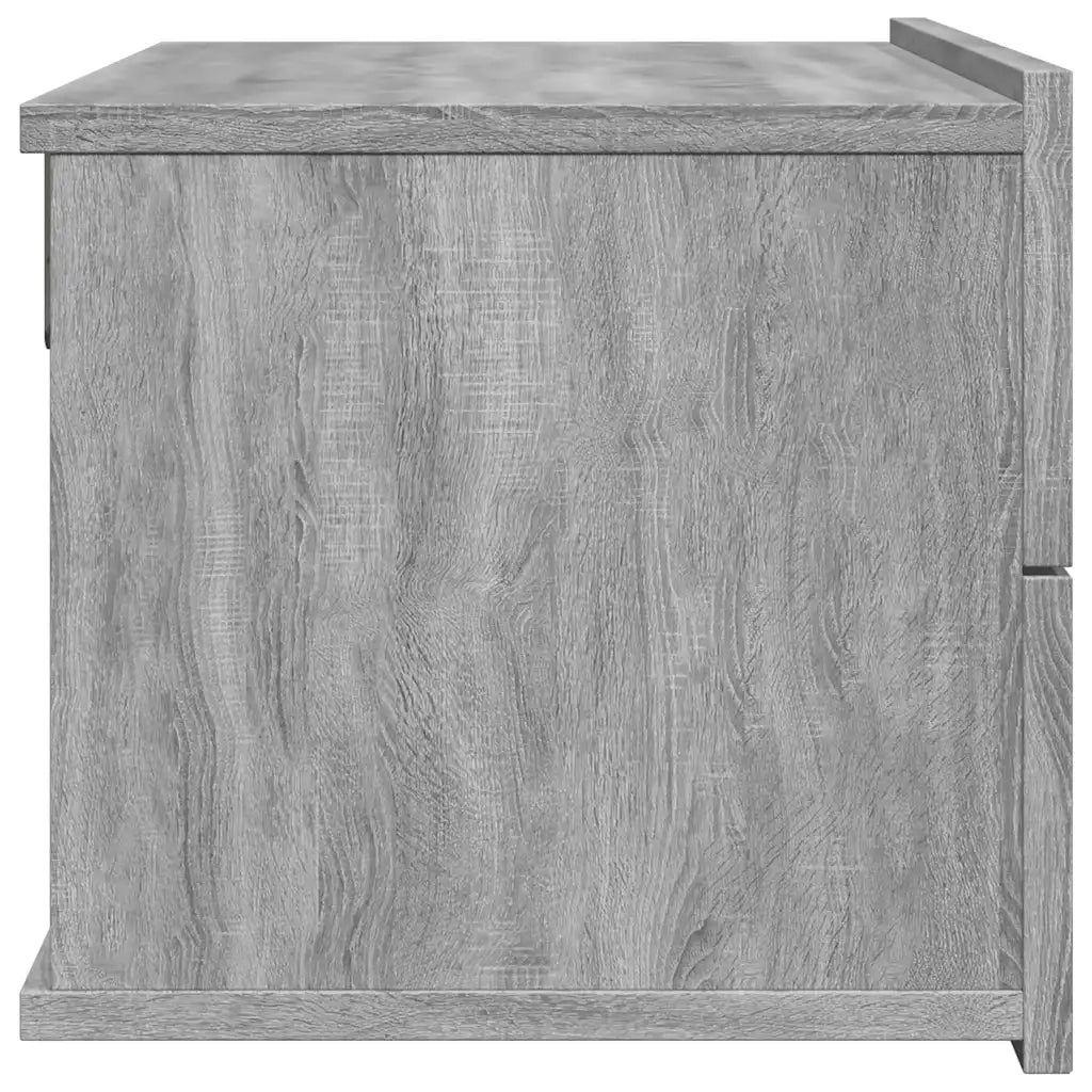 Comodini Grigio Sonoma 2 pz 40x30x30 cm in Legno Multistrato 815414