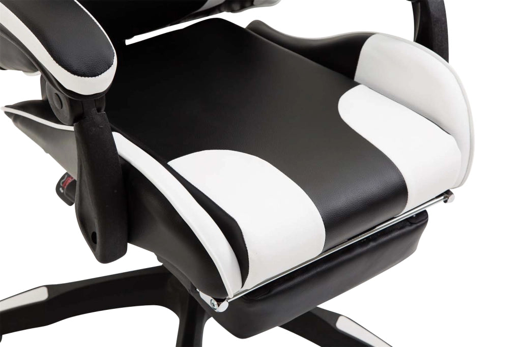 Poltrona gaming IGNITE in similpelle bianco/nero