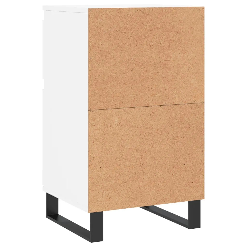 Credenze 2 pz Bianche 40x35x70 cm in Legno Multistrato 831165