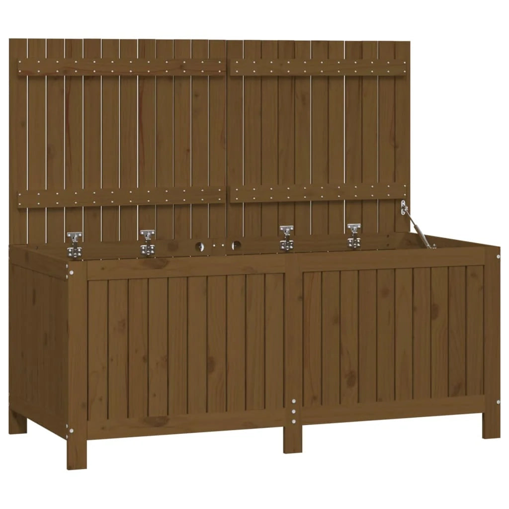 Baule portaoggetti da giardino 147 x 68 x 64 cm legno di pino color miele 02_0013104