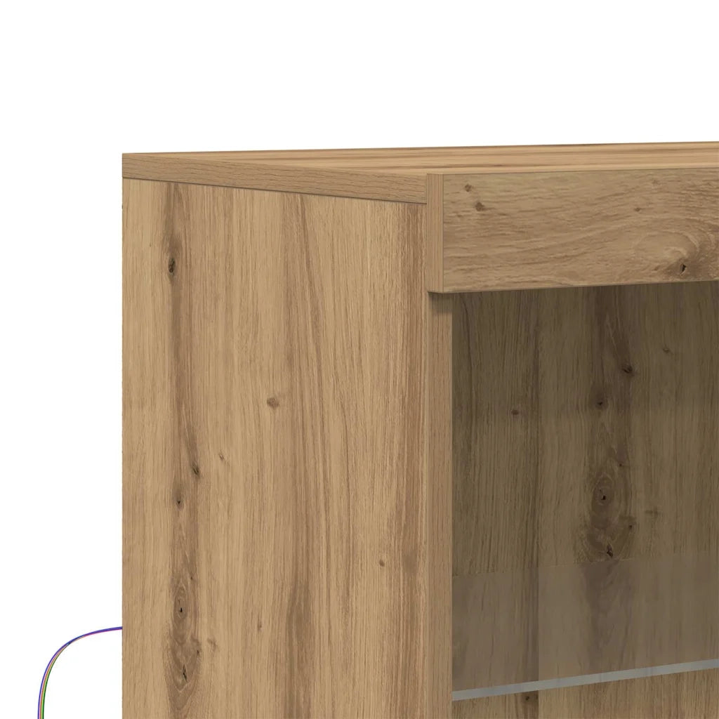 Madia LED Marrone 60 x 37 x 100 cm Legno multistrato 863034