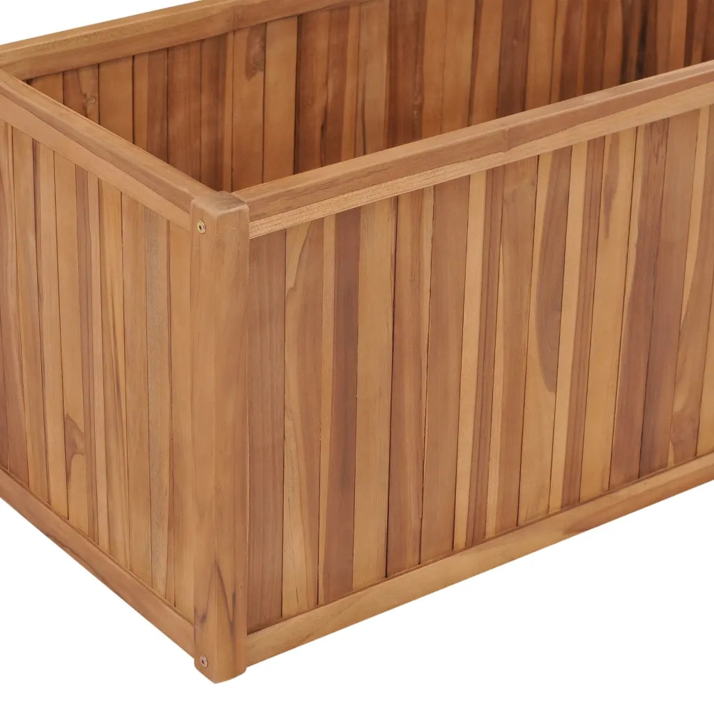 Letto Rialzato 100x50x50 cm in Legno Massello di Teak 48971