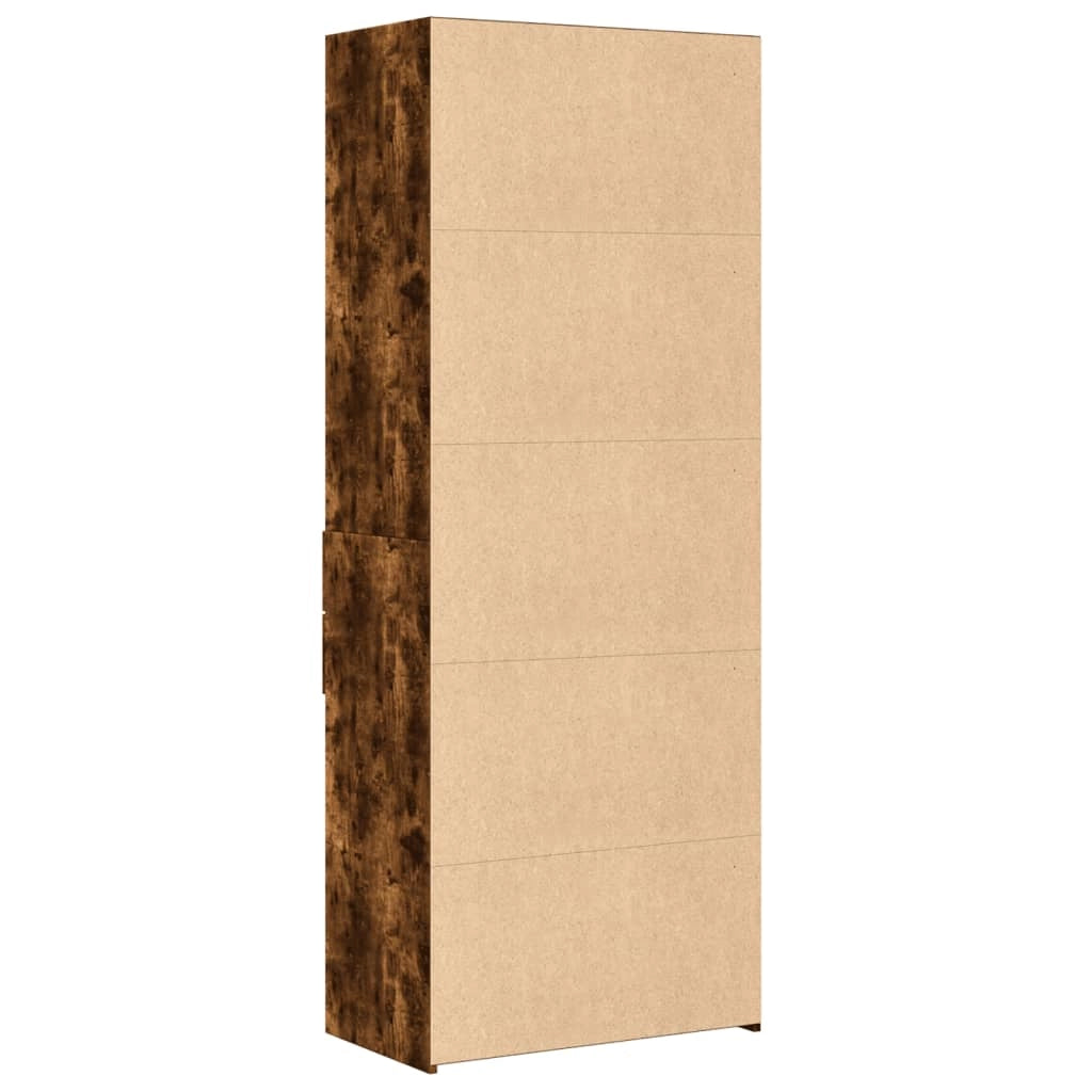 Buffet credenza cassettiera mobiletto mobile contenitore organizer cucina soggiorno salotto alto 70 x 42,5 x 185 cm legno ingegnerizzato marrone 02_0033557