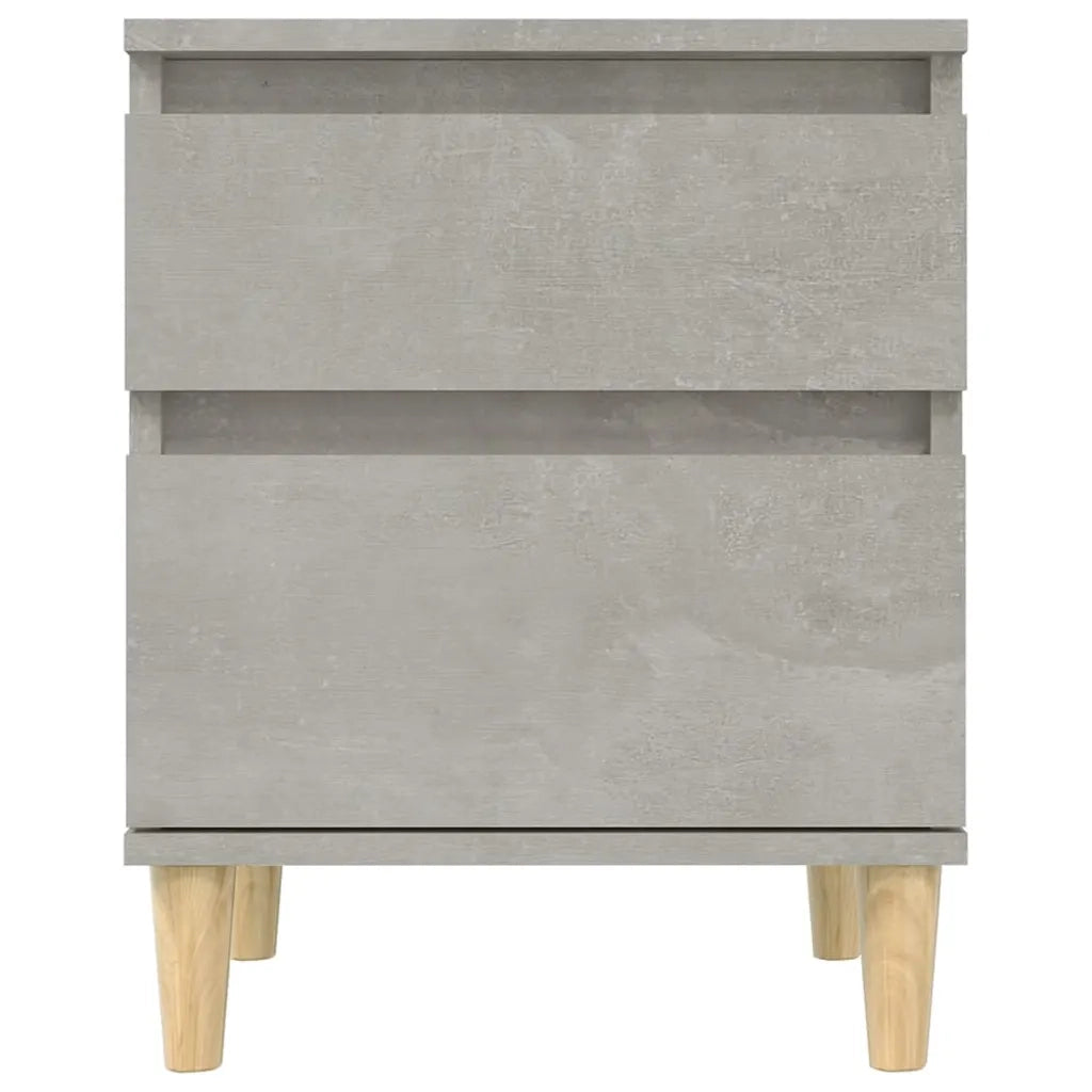 Comodino Grigio Cemento 40x35x50 cm cod mxl 33259