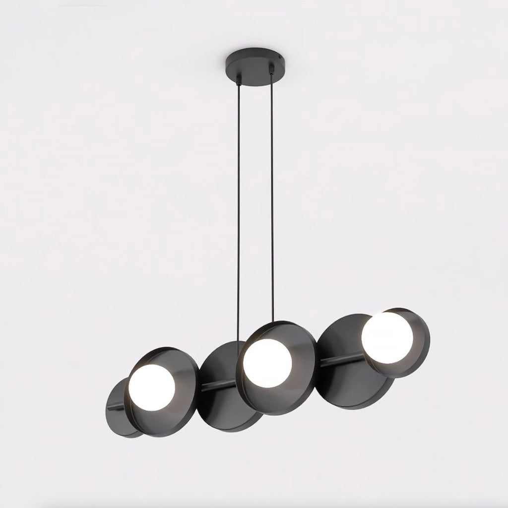 Lampada a sospensione Model in acciaio nero opaco