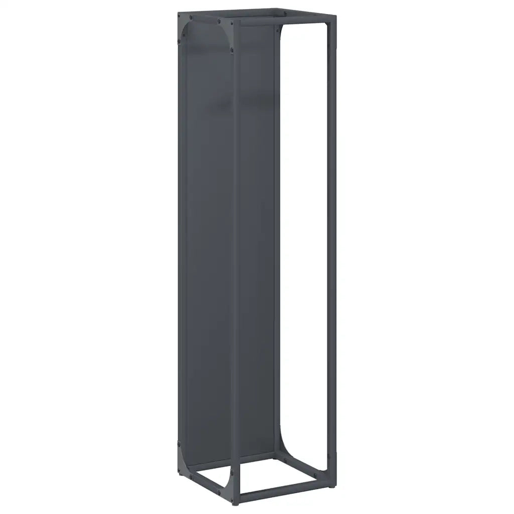 Rastrelliera per Legna da Ardere Antracite 25x25x100 cm CFW5748274