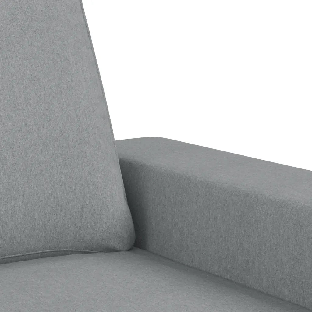 Divano a 2 Posti Grigio Chiaro 120 cm in Tessuto 359383