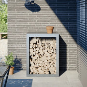 Rastrelliera per Legna 60x40x80 cm in Acciaio Zincato 851001