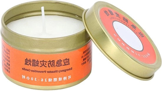 Lanterna di Emergenza Portatile per Kit di Emergenza, Campeggio, Escursione o Articoli di Primo Necesso, Senza Fumo, Senza Odore, Utilizzabile per 26-30 Ore.