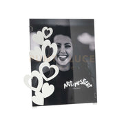 Portafoto di design "Cuori" piccolo Bianco
