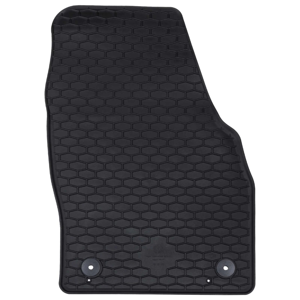 Tappetino per Auto 4 pz Nero Gomma CFW1074398