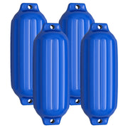 Parabordi barca gonfiabile per l¡¯attracco di 4 pezzi, Set di parabordi barca a due anelli per barca pontone 58x16,5cm Blu-Sport acquatici
