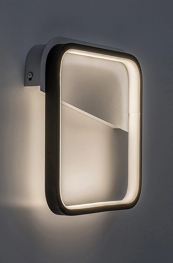 Applique LED quadrata moderna nero/bianco 13W Razzi Rabalux