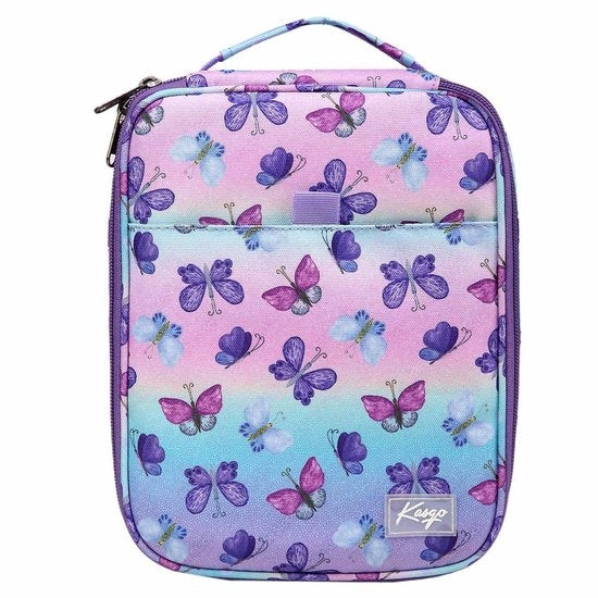 Etui per Matite Grande, 54 Sloti Etui per Matite Borsa per Matite Borsa per Matite per Studenti, Lavoro, Ufficio, Arte Organizzatore per Pennarelli Custodia con 2 Strati Rimovibili Farfalla