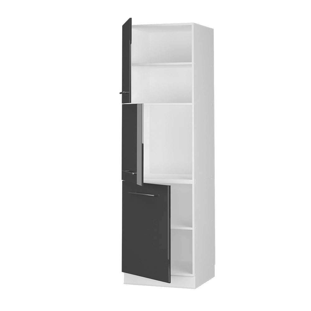 Vicco Mobile per forno da incasso Antracite lucido 60 cm