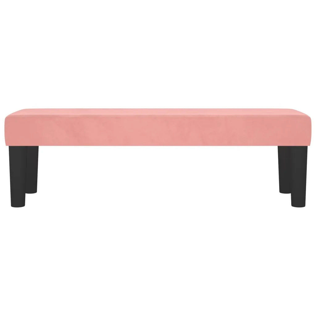 Panca Rosa 100x30x30 cm in Velluto CFW3240142