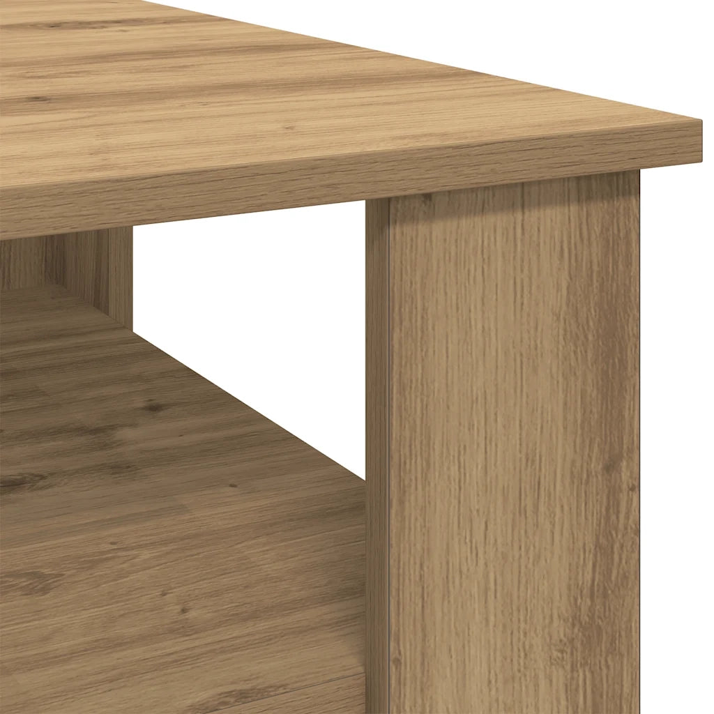 vidaXL Tavolino Salotto Rovere Artigianale 60x60x42 cm in Truciolato