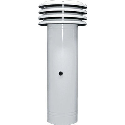 ESALATORE FUMI  LAMIERA VERN BIANCA CM 14