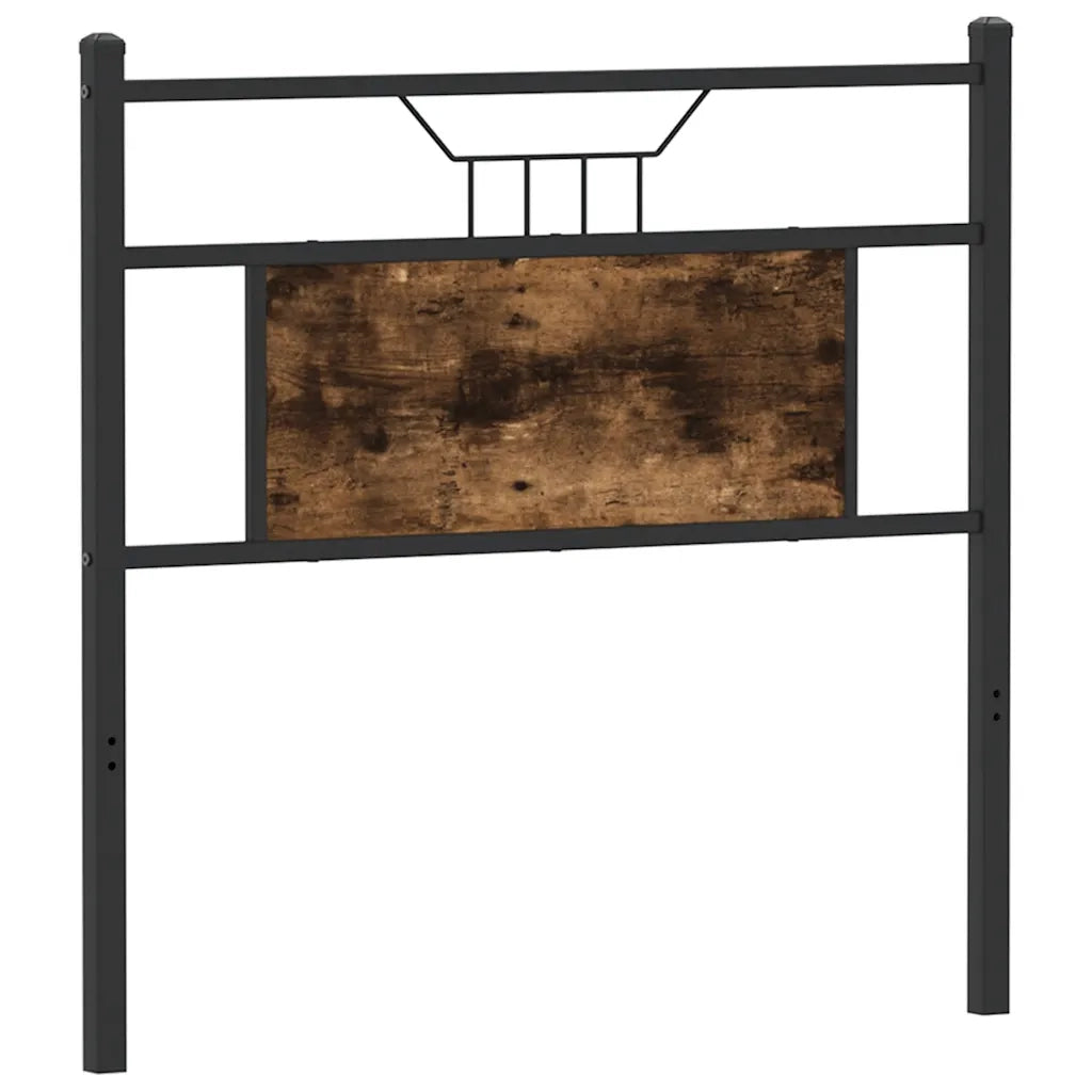 Testiera di Ricambio Rovere Fumo 80 cm in Legno Multistrato e Acciaio 4106770