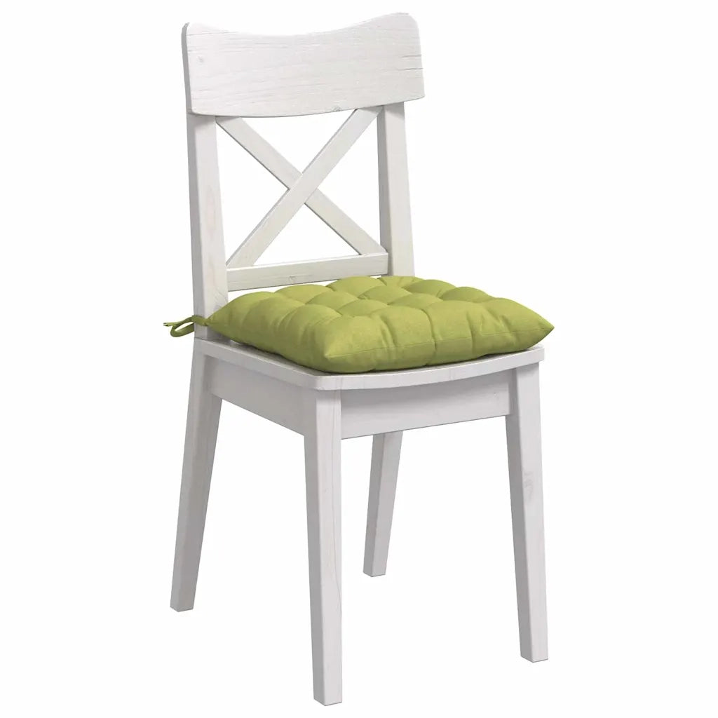 Cuscini per Seduta 4 pcs Verde chiaro 40 x 40 x 6 cm Tessuto 42015156