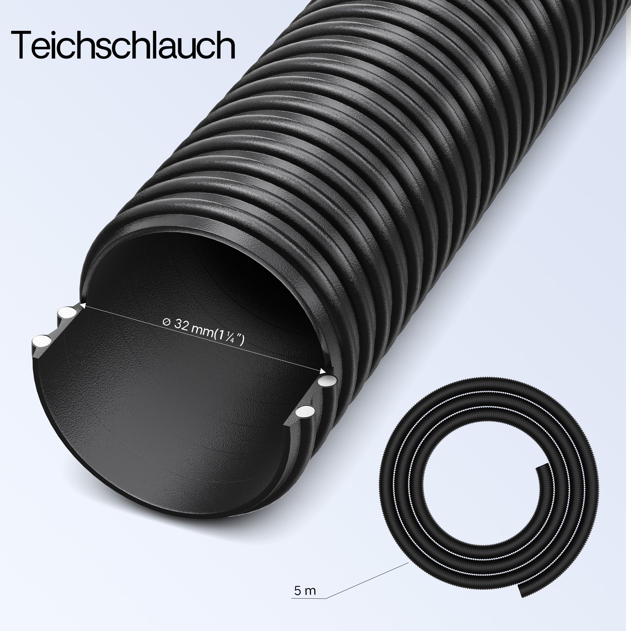 Set filtrante per laghetto CPF-2500 fino a 6000l UVC 11W Pompa NEO3800 Tubo